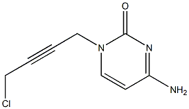 1-(4-Chloro-2-butynyl)cytosine Struktur