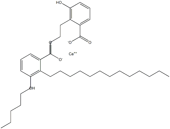 Bis(2-tridecyl-3-hydroxybenzoic acid)calcium salt Struktur