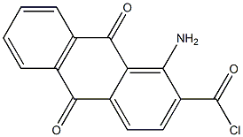 1-Amino-9,10-dihydro-9,10-dioxoanthracene-2-carbonyl chloride Struktur