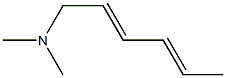 [(2E,4E)-2,4-Hexadienyl]dimethylamine Struktur