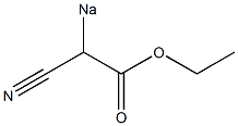 Sodiocyanoacetic acid ethyl ester Struktur