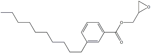 3-Decylbenzoic acid glycidyl ester Struktur