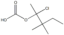 Carbonic acid (1,1-dimethylpropyl)(1-chloroethyl) ester Struktur