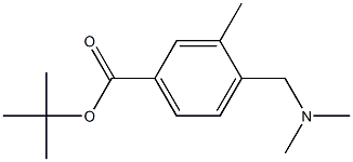 4-Dimethylaminomethyl-3-methylbenzoic acid tert-butyl ester Struktur