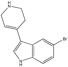 3-[(1,2,3,6-Tetrahydropyridin)-4-yl]-5-bromo-1H-indole Struktur