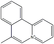 7-Methylbenzo[a]quinolizinium Struktur