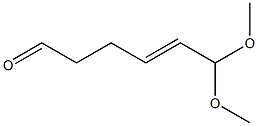 6,6-Dimethoxy-4-hexen-1-al Struktur