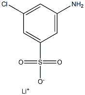 3-Amino-5-chlorobenzenesulfonic acid lithium salt Struktur