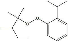 2-Isopropylphenyl 1,1,2-trimethylbutyl peroxide Struktur