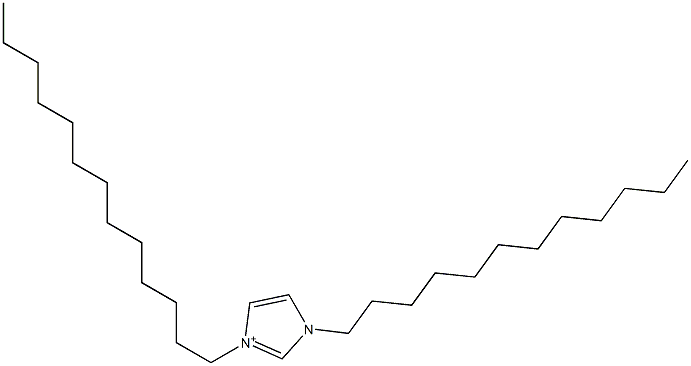 1-Dodecyl-3-tridecyl-1H-imidazol-3-ium Struktur