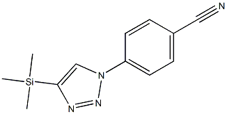 4-Trimethylsilyl-1-(4-cyanophenyl)-1H-1,2,3-triazole Struktur