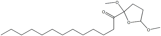 2-Tridecanoyl-2,5-dimethoxytetrahydrofuran Struktur