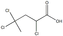 2,4,4-Trichlorovaleric acid Struktur