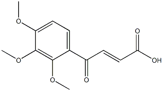 (E)-4-(2,3,4-Trimethoxyphenyl)-4-oxo-2-butenoic acid Struktur