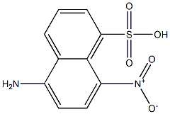 5-Amino-8-nitro-1-naphthalenesulfonic acid Struktur