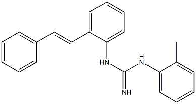 1-(2-Methylphenyl)-3-[2-[(E)-2-phenylethenyl]phenyl]guanidine Struktur