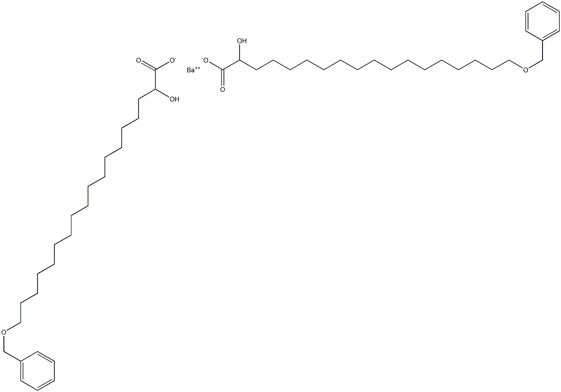 Bis(18-benzyloxy-2-hydroxystearic acid)barium salt Struktur