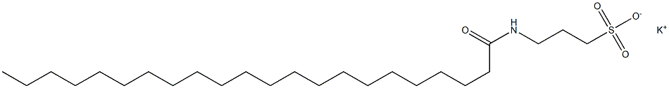 3-[(1-Oxodocosyl)amino]-1-propanesulfonic acid potassium salt Struktur