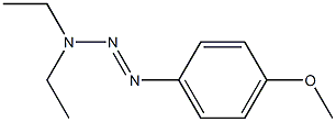 1-(4-Methoxyphenyl)-3,3-diethyltriazene Struktur