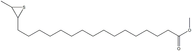 17,18-Epithiononadecanoic acid methyl ester Struktur