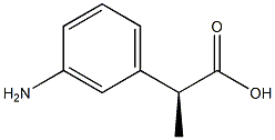 [S,(+)]-2-(m-Aminophenyl)propionic acid Struktur