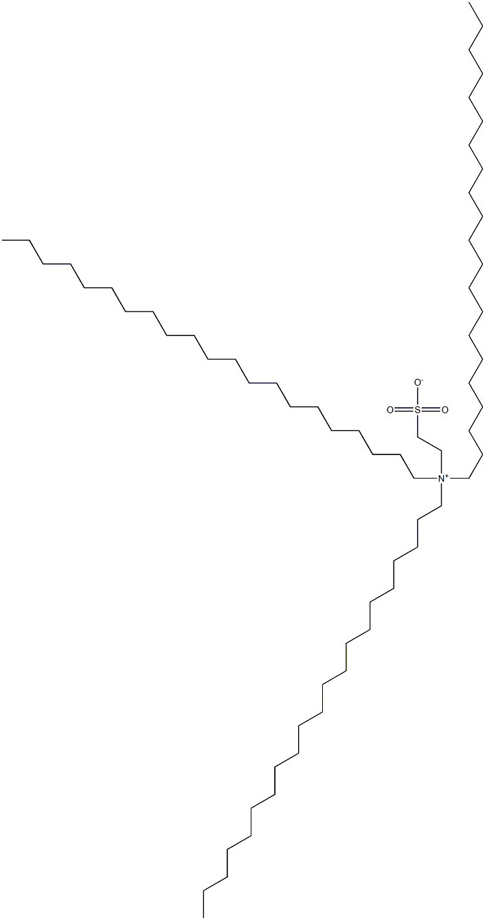 N,N-Dihenicosyl-N-(2-sulfonatoethyl)-1-henicosanaminium Struktur