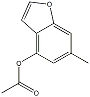 4-Acetoxy-6-methylbenzofuran Struktur