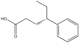 [S,(+)]-4-Phenylhexanoic acid Struktur