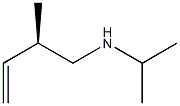 [R,(+)]-N-Isopropyl-2-methyl-3-butene-1-amine Struktur