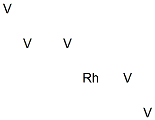 Pentavanadium rhodium Struktur