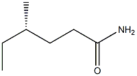 [S,(+)]-4-Methylhexanamide Struktur