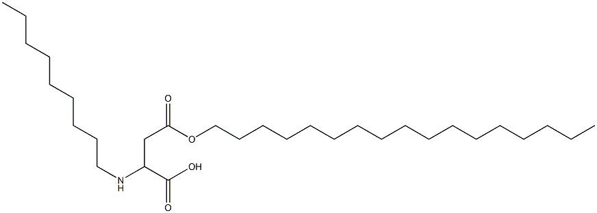 2-Nonylamino-3-(heptadecyloxycarbonyl)propionic acid Struktur