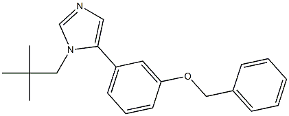 1-(2,2-Dimethylpropyl)-5-(3-benzyloxyphenyl)-1H-imidazole Struktur