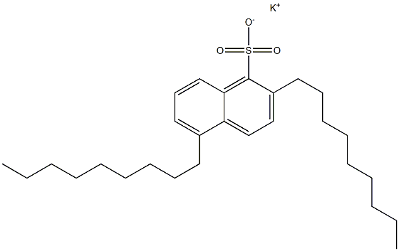 2,5-Dinonyl-1-naphthalenesulfonic acid potassium salt Struktur