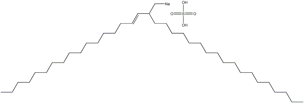 Sulfuric acid 2-(1-heptadecenyl)icosyl=sodium ester salt Struktur