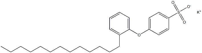 4-(2-Tridecylphenoxy)benzenesulfonic acid potassium salt Struktur