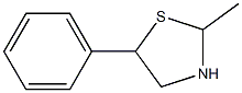 2-Methyl-5-phenylthiazolidine Struktur