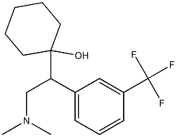 1-[1-(3-Trifluoromethylphenyl)-2-dimethylaminoethyl]cyclohexanol Struktur