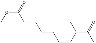 8-Methyl-9-oxocapric acid methyl ester Struktur