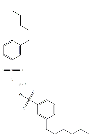 Bis(3-hexylbenzenesulfonic acid)barium salt Struktur