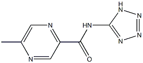 5-Methyl-N-(1H-tetrazol-5-yl)pyrazine-2-carboxamide Struktur