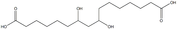 7,9-Dihydroxyhexadecanedioic acid Struktur