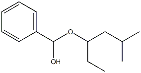 Benzaldehyde ethylisopentyl acetal Struktur