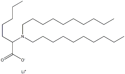 2-(Didecylamino)heptanoic acid lithium salt Struktur