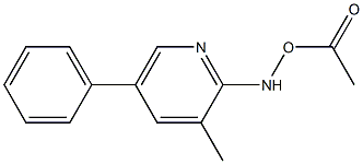 2-Acetoxyamino-3-methyl-5-phenylpyridine Struktur