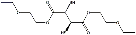 (2S,3R)-2,3-Dimercaptosuccinic acid di(2-ethoxyethyl) ester Struktur