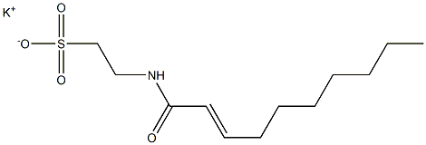 N-(2-Decenoyl)taurine potassium salt Struktur