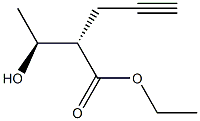 (2S,3S)-2-Propargyl-3-hydroxybutanoic acid ethyl ester Struktur