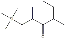 2,4-Dimethyl-1-trimethylsilyl-3-hexanone Struktur