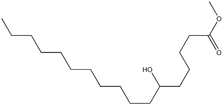 6-Hydroxyheptadecanoic acid methyl ester Struktur